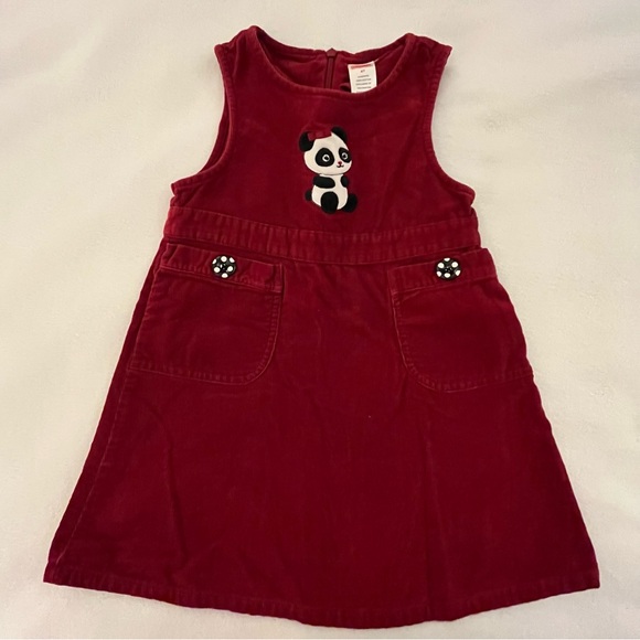 Gymboree Dresses Gymboree Holiday Panda Red Jumper Dress Poshmark